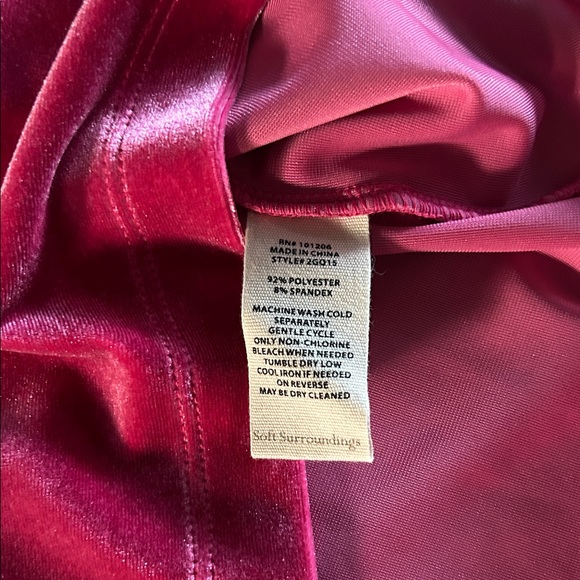 Soft Surroundings Velvet Off-Shoulder Top - Picture 5 of 6